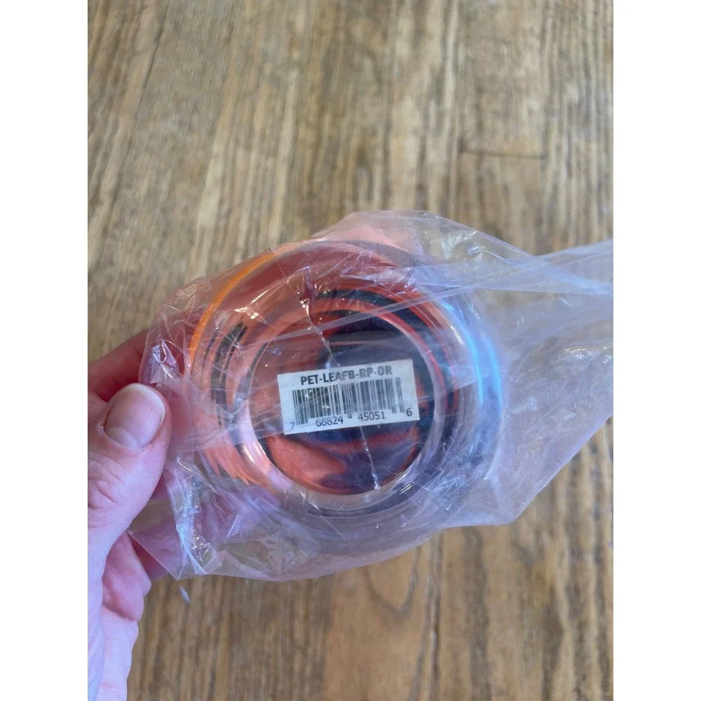 Flipo Fold-A-Bowl Orange Non-Skid Portable Water Bottle 26oz Travel Dispenser